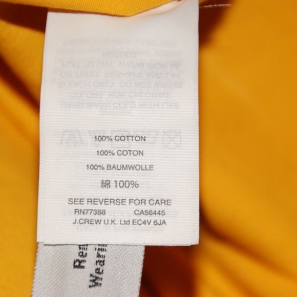 J.CREW Yellow Structured Ruffle One-Shoulder Top M - Picture 7 of 8